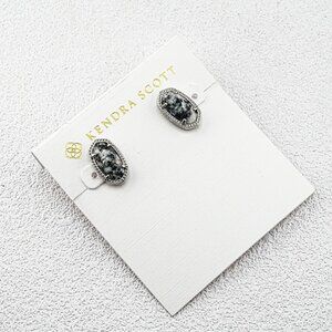 Kendra Scott Black & White Stone Stud Earrings
